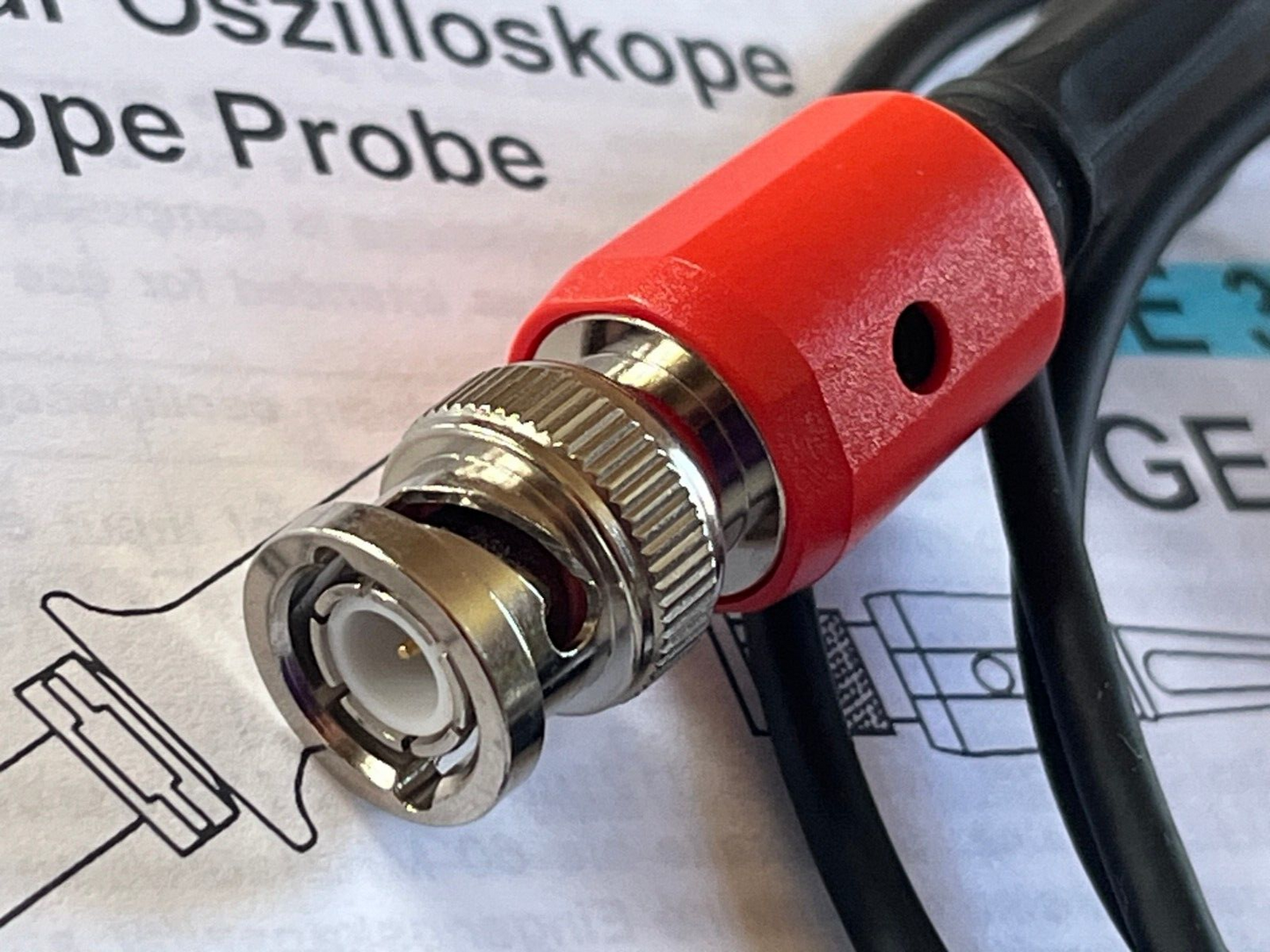 ELDITEST GE3121 PASSIVE OSCILLOSCOPE PROBE 100MHz X100 2kV AD1M16