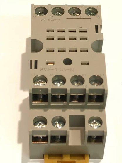 OMRON PYF-14A-N 14 PIN RELAY BASE DIN MOUNT fd5e13