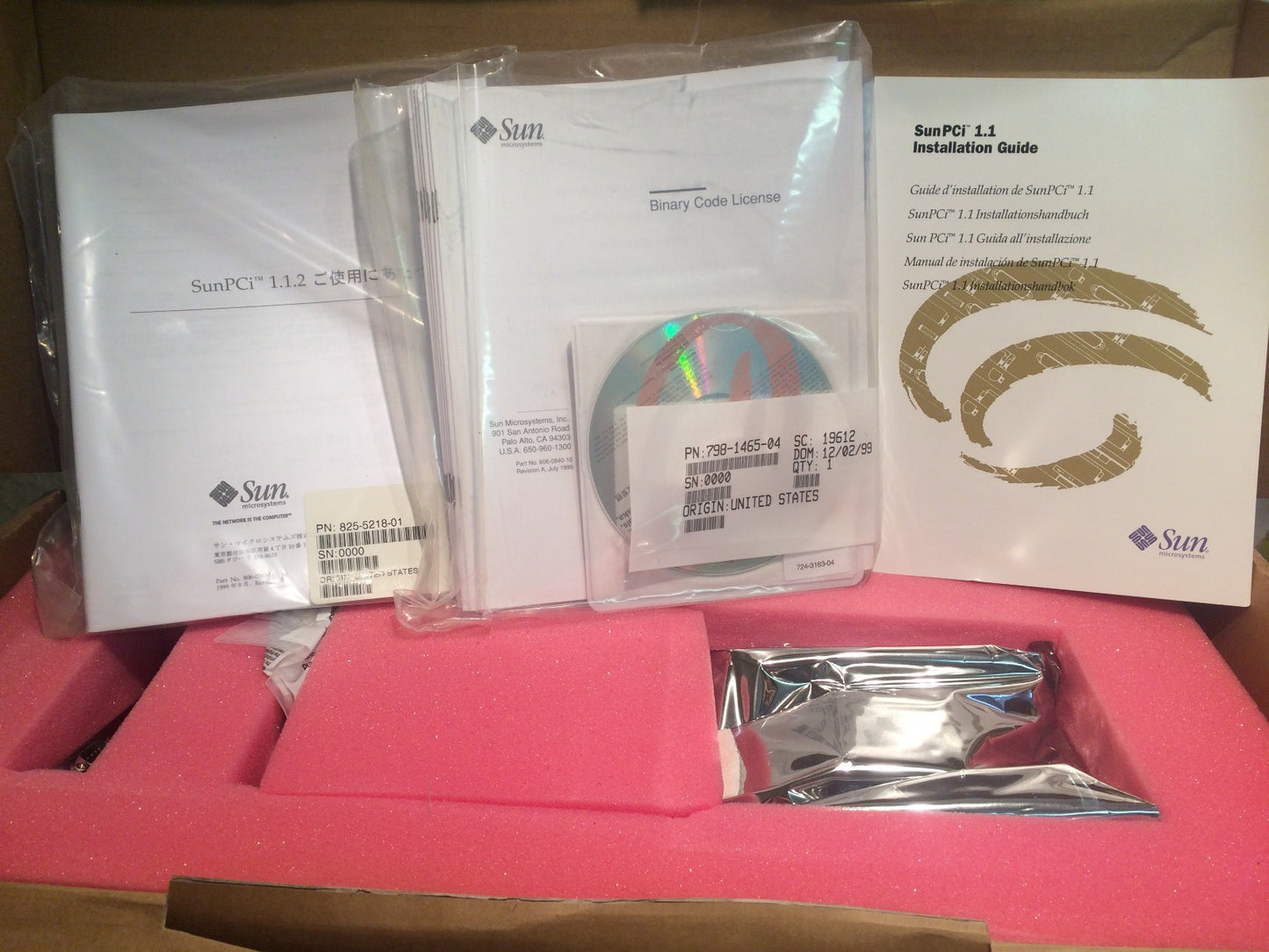 SUN PCi PENGUIN 605-1641-01 400MHz SBC 64MB COMPLETE NEW BOXED KIT ad2~21