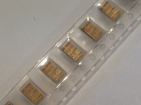 6.8UF 20V SURFACE MOUNT TANTALUM CAPACITORS CASE STYLE C (X10) bda45