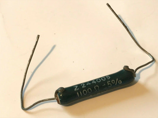 VINTAGE 1960'S WELWYN ZENITH 1100 OHM 4.5W 5% 1.1K WIRE WOUND RESISTOR ad1J55
