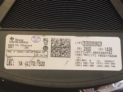 CDCE62005RGZR T.I. CLOCK GENERATOR IC NEW ORIGINAL UK STOCK 5000PCS AVAIL.