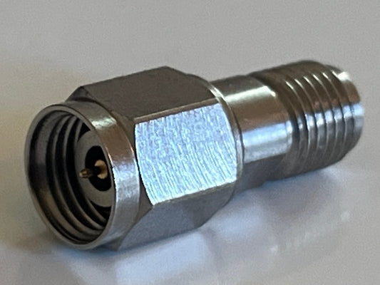 2.4MM MALE - 2.92MM FEMALE RF MICROWAVE 50GHZ ADAPTER PREMIUM QUALITY AE1W17