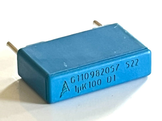 1uF 100V 10% 125 °C 15MM POLYESTER MKT CAPACITOR (X2) EPCOS B32522 fca12.15