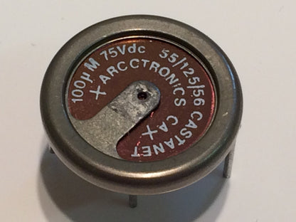 100UF 75V WET TANTALUM CASTANET ARCOTRONICS 402/1/50158/007 d6a19