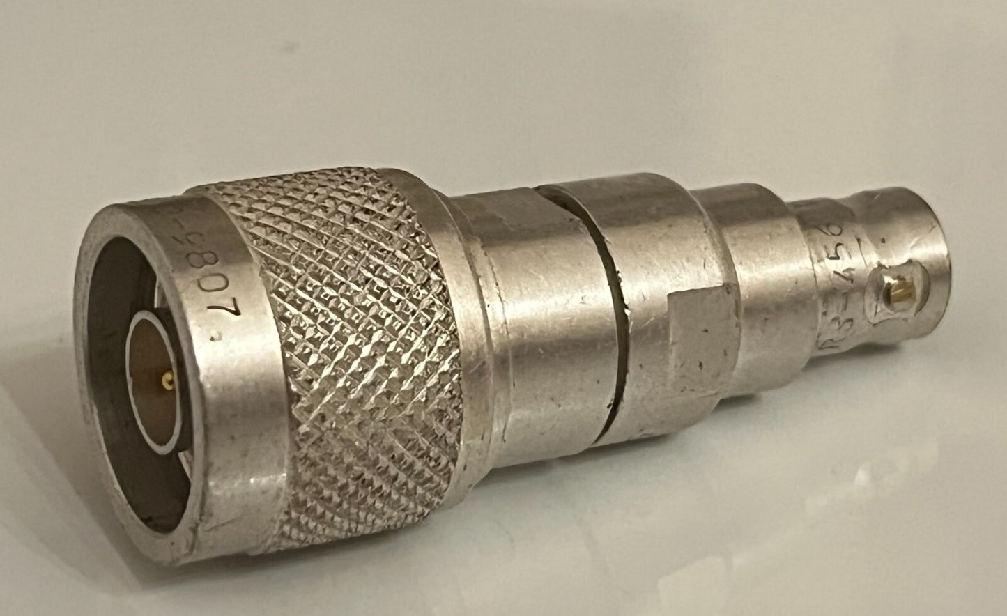 N TYPE MALE TO BNC FEMALE 50 OHM MILITARY SPEC RF COAXIAL ADAPTER FBB15A1