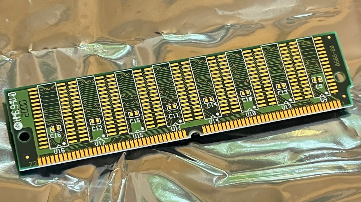 72 PIN 64MB EDO SIMM LOW PROFILE MEMORY 60nS PREMIUM GOLD PLATED (x1) fcb11.4