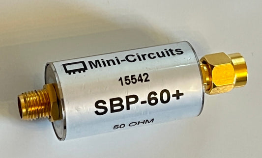 MINI-CIRCUITS SBP-60+ SMA LUMPED LC BAND PASS FILTER 55 - 67MHz AE1W54