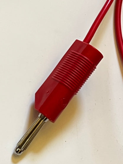 HIRSCHMANN PREMIUM QUALITY 4MM STACKABLE 1M TEST LEADS RED RS 343-3481 ad1*25