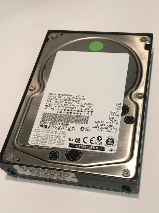 FUJITSU MAJ3182MC 18.2GB SCA2 SCSI ULTRA2 HARD DRIVE CAO5668-B320 fbc1e8