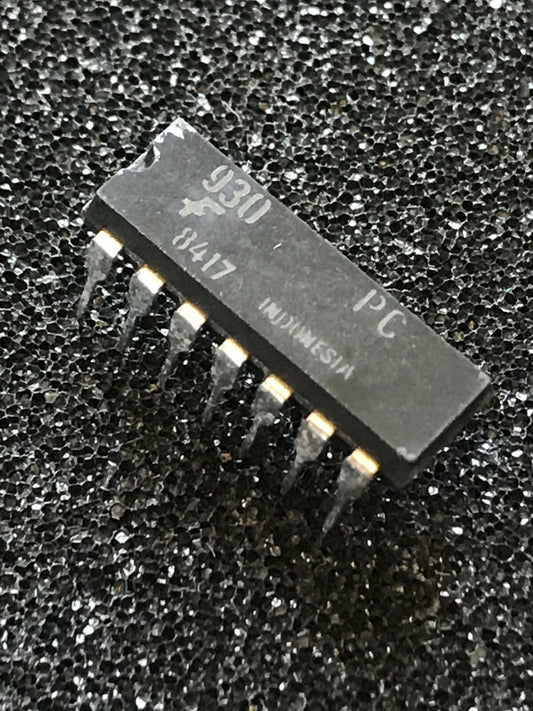 ORIGINAL FAIRCHILD 930PC 14 PIN DIL NAND GATE CHIP I.C. UK STOCK x1 fd6d86