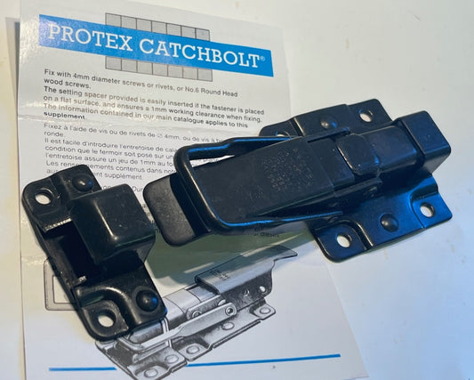 PROTEX 89-1069 BLACK, STAINLESS STEEL, CATCHBOLT CASE CATCH LOCK ae1T19