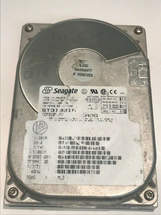 SEAGATE ST31081A CFS1081A 1GB IDE HARD DRIVE 9F9002-003 B23121 aa5hc4