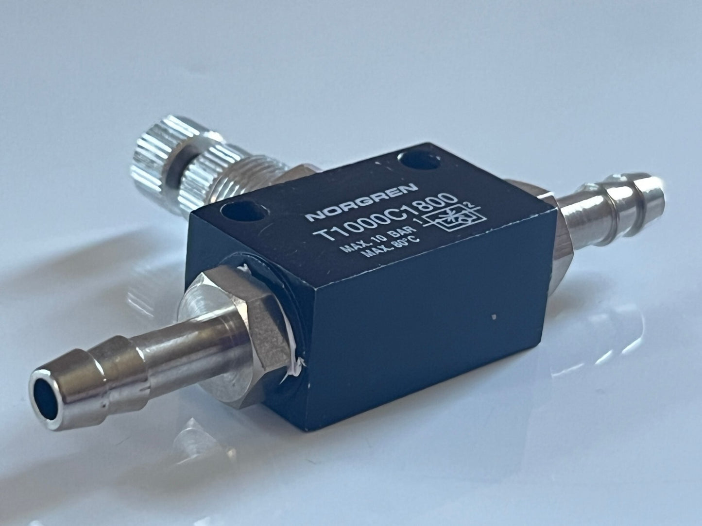NORGREN T1000C1800 FLOW REGULATOR CONTROL VALVE WITH PIPE INLETS ad1m1