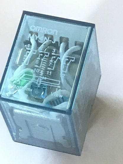 OMRON MY4N-J-DC12, 12V DC 4PDT 5A 250Vac CONTACTS RELAY faa15B