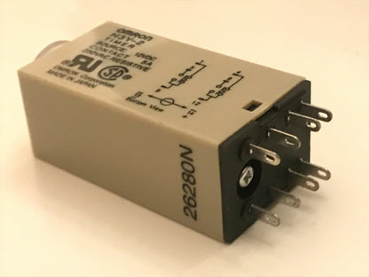 H3Y-2 12V DC MINIATURE PLUG IN TIMER 8 PIN 2 - 60 MINUTES DP CONTACTS ad2G10
