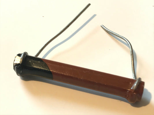 VINTAGE ERIE DOG BONE SOLID CARBON ROD 100 OHM 1W RESISTOR 100R ad1J46