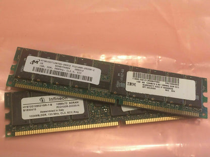 GENUINE IBM 09N4308 1GB ECC DDR SERVER MEMORY (x1) fd3j5