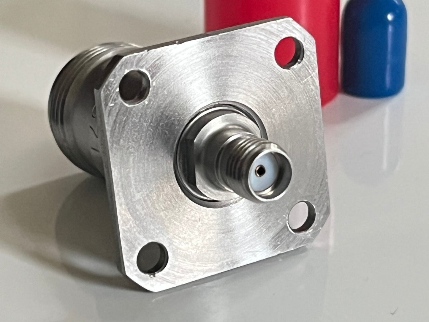 INMET 5309 N TYPE (F) TO SMA (F) PRECISION QUALITY BULKHEAD ADAPTER fba10a23