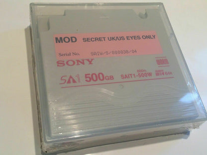 SONY SAIT1-500W 500/1300GB WORM DATA CARTRIDGE NEW FACTORY SEALED (x1) ab3a1