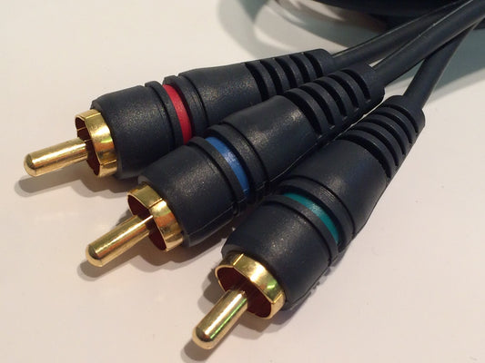 1.5m PREMIUM QUALITY TRIPLE GOLD PLATED AUDIO VIDEO RCA PHONO CABLE fab15