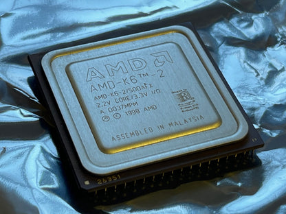 AMD AMD-K6-2/500AFX K6-II 500AFX 500 MHz SUPER SOCKET 7 VINTAGE CPU fcb11.14