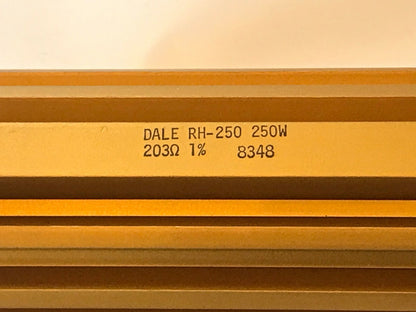 250W 203 OHM 1% WIREWOUND MILITARY SPEC POWER RESISTOR DALE RH-250-203R fd7d72