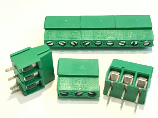 3 WAY PCB TERMINAL BLOCK CONNECTOR 5mm PITCH 17.5A BEST QUALITY EUROCLAMP blb148