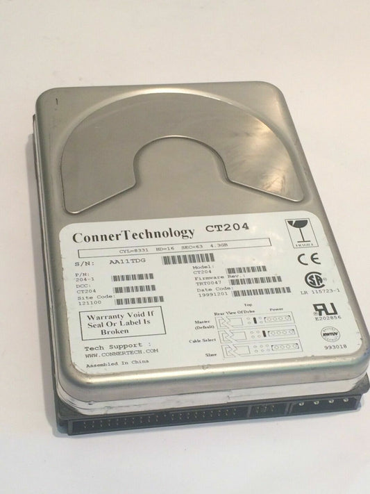 CONNER CT204 IDE HARD DRIVE 4.3GB fbc1a17