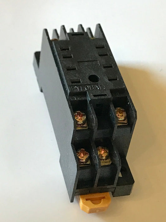 PYF08A 8 PIN RELAY BASE FOR 'MY2' RELAYS DIN RAIL OR SCREW DOWN MOUNT ad1i9