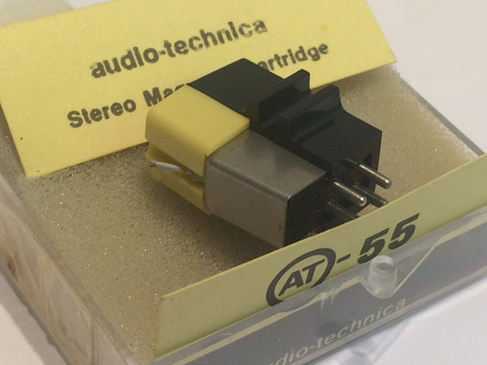 NEW ORIGINAL AUDIO TECHNICA AT-55S MAGNETIC CARTRIDGE & DIAMOND STYLUS fba10M