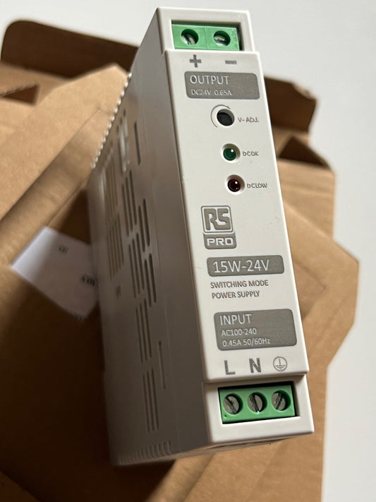 RS 136-8303 24V DC 0.65A DIN RAIL MOUNT PSU NEW IS15-24 fd1d36