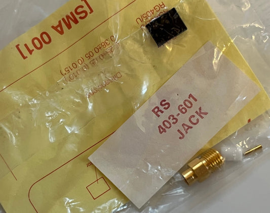 SMA FEMALE CONNECTOR FOR 0.141 SEMI RIGID COAX, RS 403-601 ad2n9