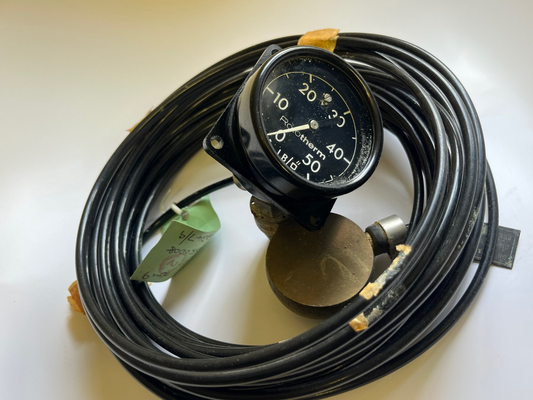 ROTOTHERM 50PSI PRESSURE GAUGE WITH 11M LONG CAPILLARY TUBE EX ADMIRALTY FD7G1