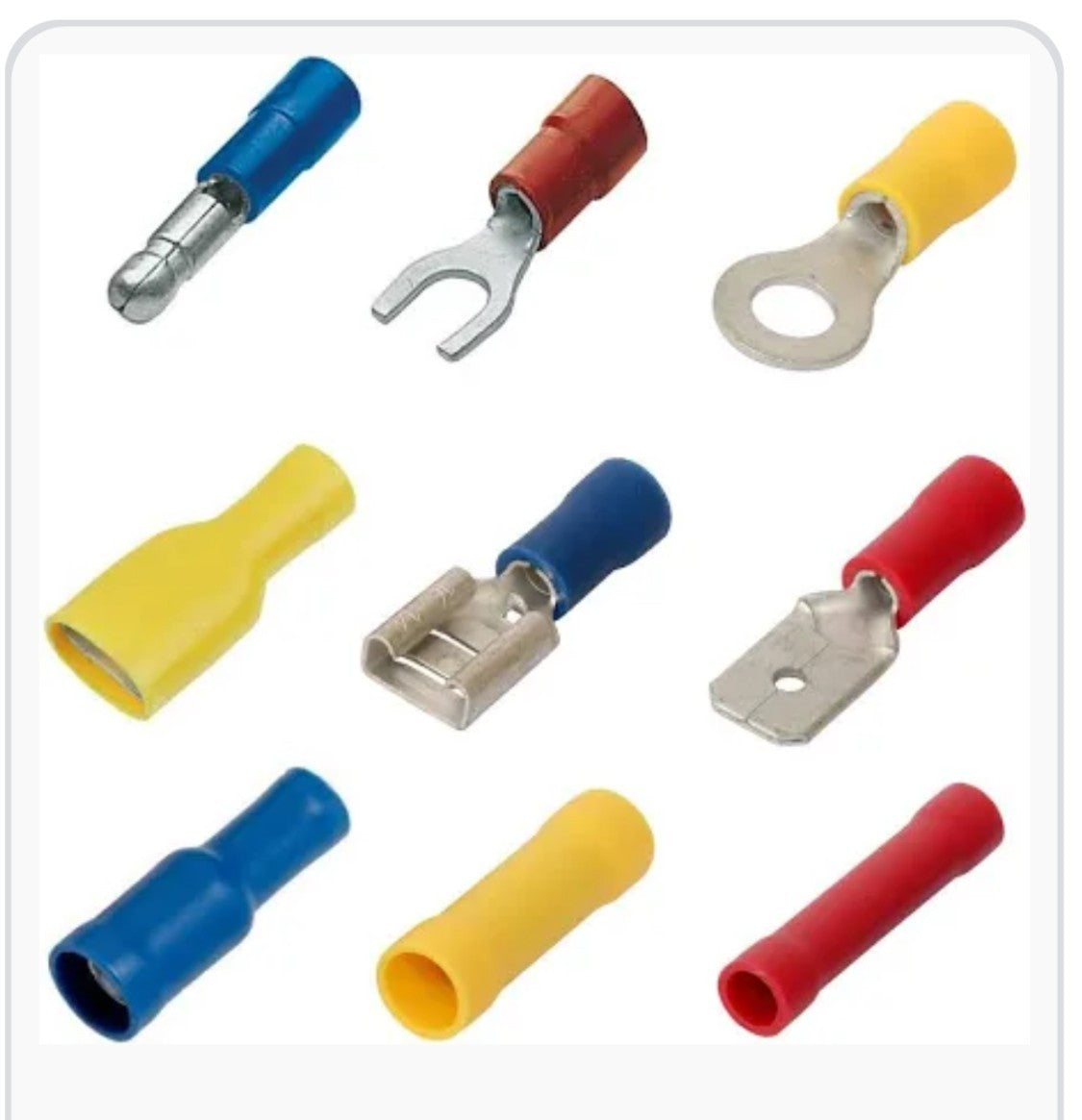INSULATED CRIMP TERMINALS BEST RS QUALITY ALL TYPES PACKS OF 100 CHEAP fcb22