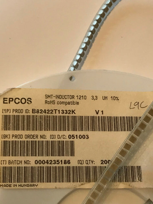 EPCOS 3.3uH 1210 SURFACE MOUNT RF INDUCTORS faa~2P