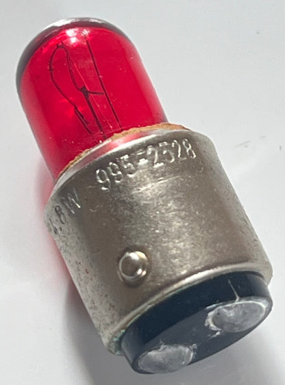 22 VOLT 4.8 WATT SBC BULB MILITARY 995-2528 VINTAGE LAMP BULB RED FD6A3