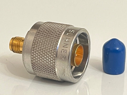 SUHNER PREMIUM N MALE TO SMA FEMALE PRECISION COAXIAL ADAPTER FD7B24