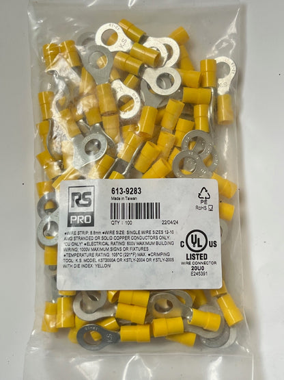 INSULATED CRIMP TERMINALS BEST RS QUALITY ALL TYPES PACKS OF 100 CHEAP fcb22
