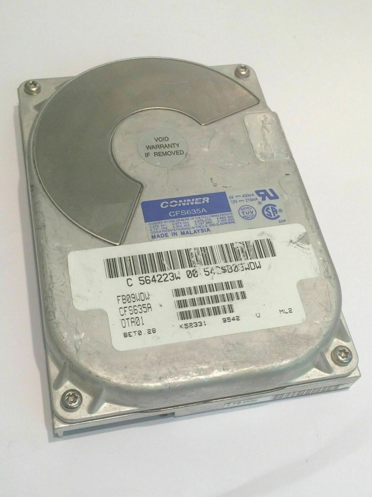 CONNER CFS635A 635MB IDE HARD DISC aa4ce6