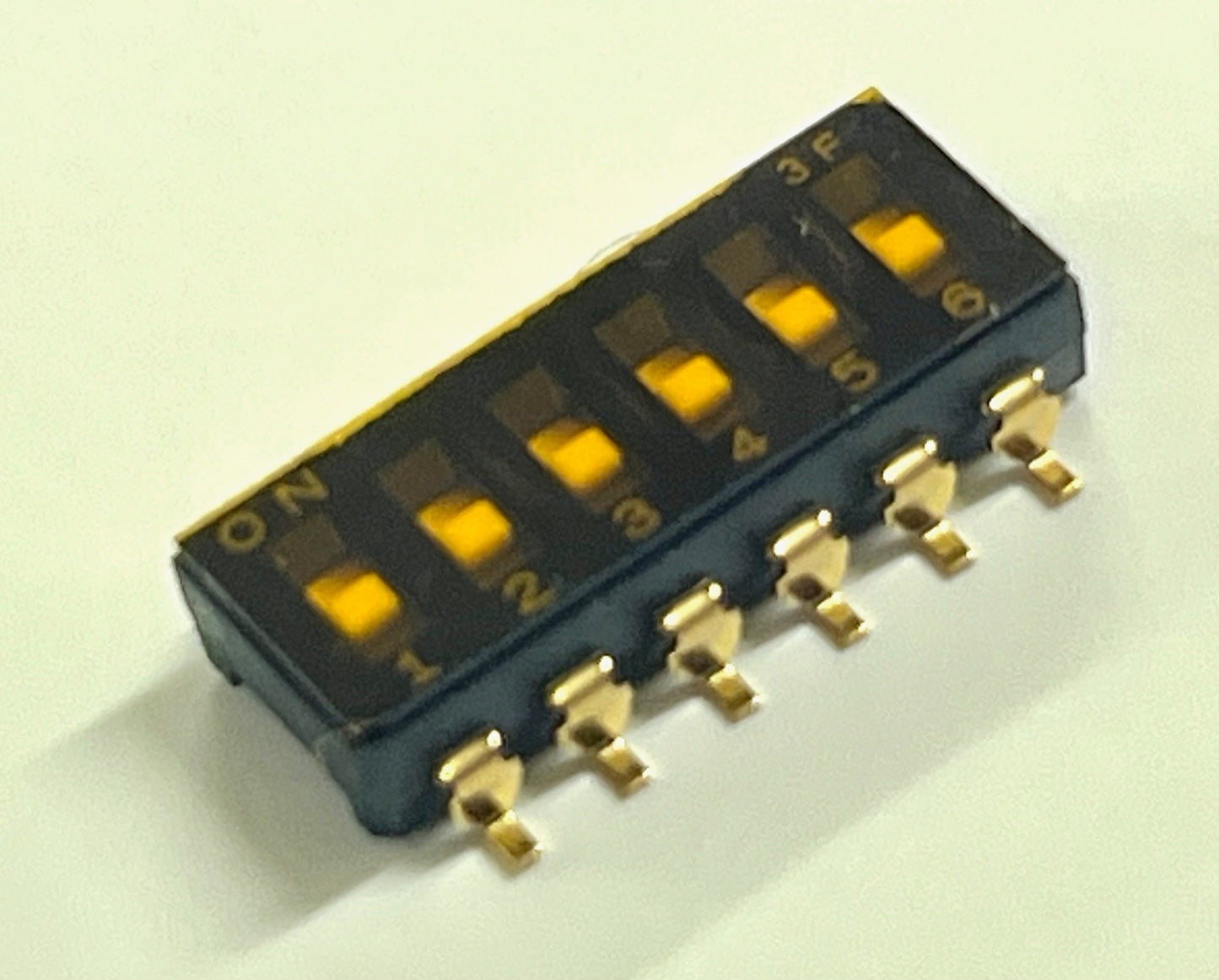 6 WAY SURFACE MOUNT DIP DIL SWITCH VERY LOW PROFILE GOLD PLATED x1 BDA40A