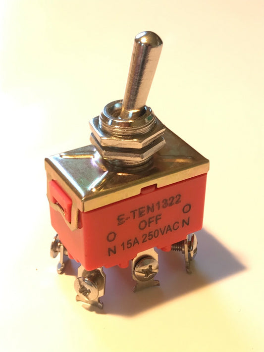 CENTER OFF 3 POSITION TOGGLE SWITCH ON-OFF-ON 15A 250V SCREW TERMINALS ad1F6