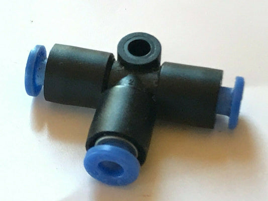 SMC 5/32" 'T' PNEUMATIC 4MM 3 WAY PIPE CONNECTOR UNION X1 fd5e29