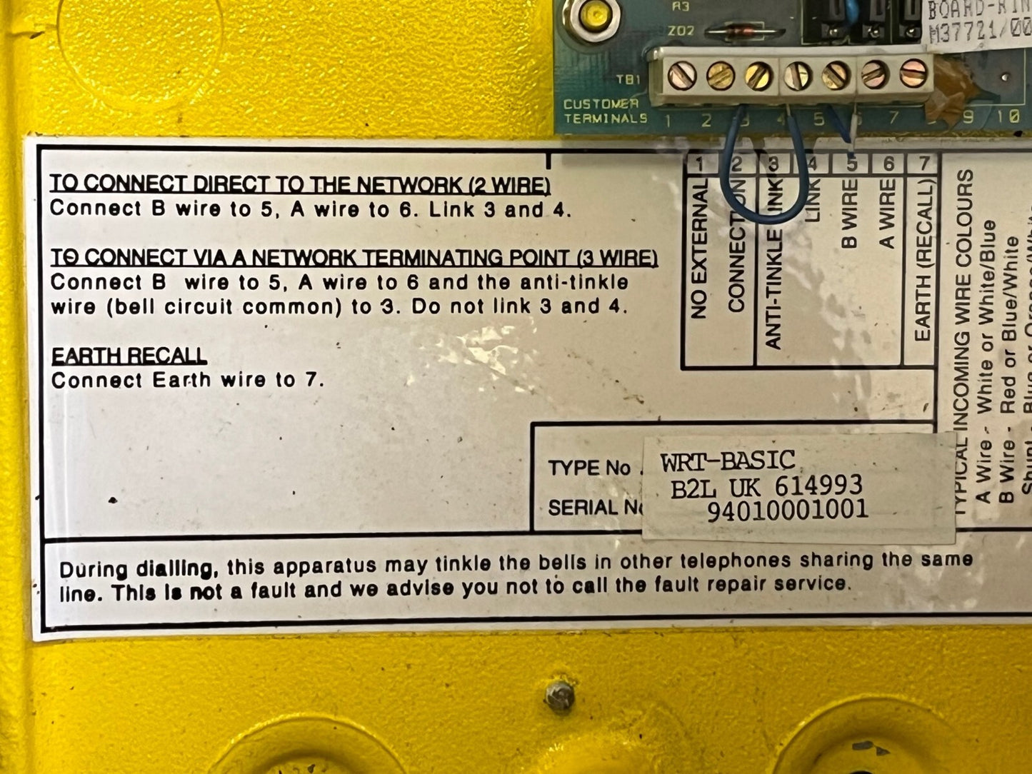 BT RACAL DAC HARSH ENVIRONMENT WEATHERPROOF RUGGED VANDAL PROOF TELEPHONE ac3c1