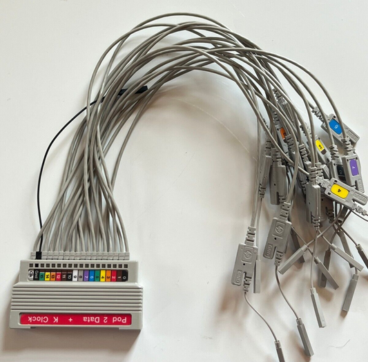 HP AGILENT DATA CABLE POD 2 & K CLOCK PROBE FOR HP16XXX AE1W102