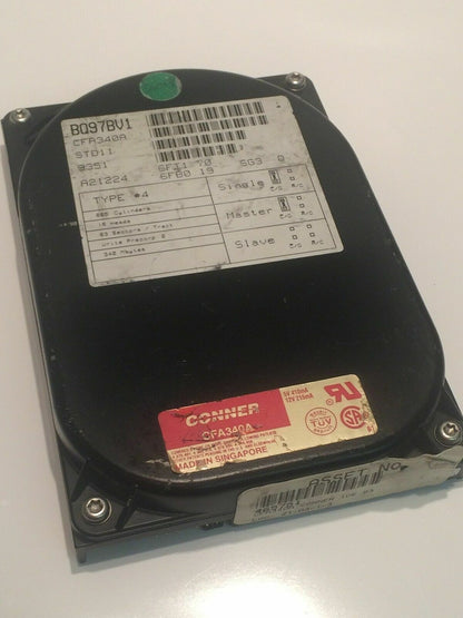 CONNER CFA340A 340MB IDE HARD DISC STD11 A21224 aa4cd5