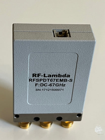 RF-LAMBDA RFSPDT67EMB-S COAXIAL RELAY SWITCH 1.85MM 67GHz 24Vdc SPDT AE1W9