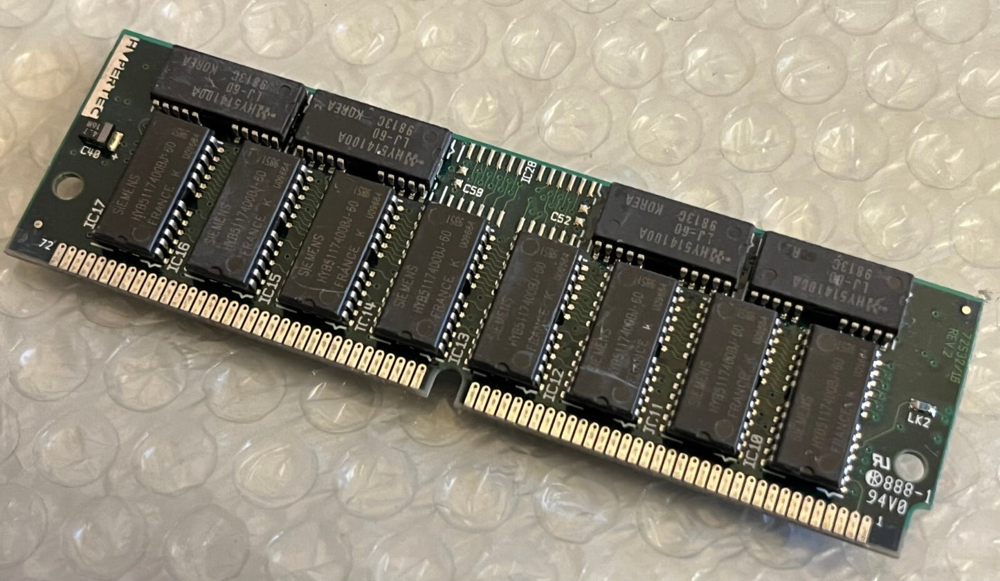 HP D2298A 32MB 72 PIN 60NS FAST PAGE MODE PARITY FPM SIMM (x1) fd1A45