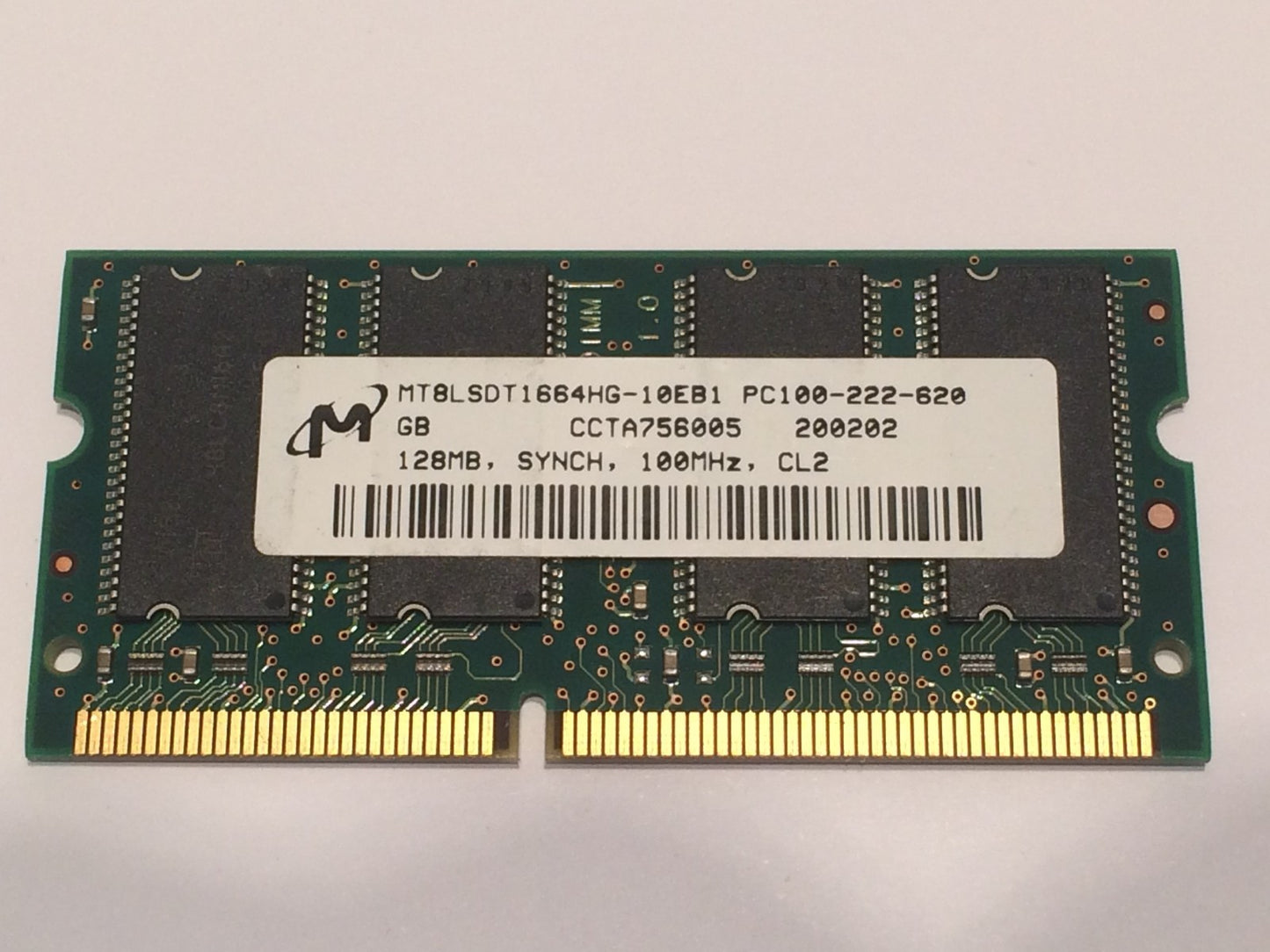 128MB PC100 144 PIN SO-DIMM LAPTOP MEMORY fba10a24