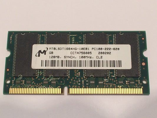 128MB PC100 144 PIN SO-DIMM LAPTOP MEMORY fba10a24